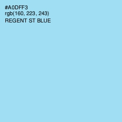 #A0DFF3 - Regent St Blue Color Image
